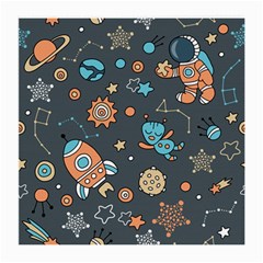 Space Seamless Pattern Medium Glasses Cloth by Vaneshart