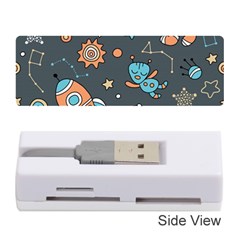 Space Seamless Pattern Memory Card Reader (stick) by Vaneshart