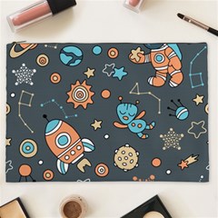 Space Seamless Pattern Cosmetic Bag (xxl) by Vaneshart