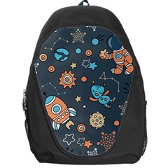 Space Seamless Pattern Backpack Bag by Vaneshart