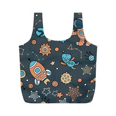 Space Seamless Pattern Full Print Recycle Bag (m) by Vaneshart