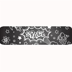 Vector Flat Space Design Background With Text Large Bar Mats by Vaneshart