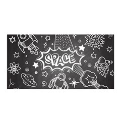 Vector Flat Space Design Background With Text Satin Wrap by Vaneshart