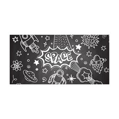 Vector Flat Space Design Background With Text Yoga Headband by Vaneshart