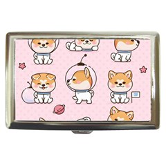 Set Kawaii Smile Japanese Dog Cartoon Cigarette Money Case by Vaneshart