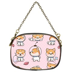 Set Kawaii Smile Japanese Dog Cartoon Chain Purse (one Side) by Vaneshart