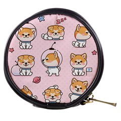 Set Kawaii Smile Japanese Dog Cartoon Mini Makeup Bag by Vaneshart