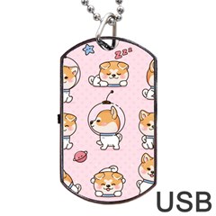 Set Kawaii Smile Japanese Dog Cartoon Dog Tag Usb Flash (one Side) by Vaneshart