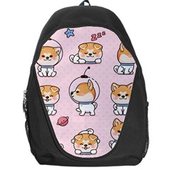 Set Kawaii Smile Japanese Dog Cartoon Backpack Bag by Vaneshart