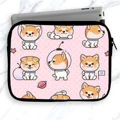 Set Kawaii Smile Japanese Dog Cartoon Apple Ipad 2/3/4 Zipper Cases by Vaneshart