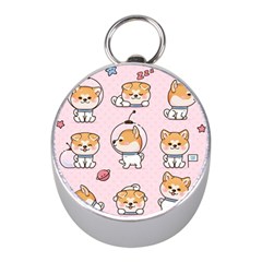 Set Kawaii Smile Japanese Dog Cartoon Mini Silver Compasses