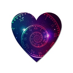 Time Machine Heart Magnet by Vaneshart