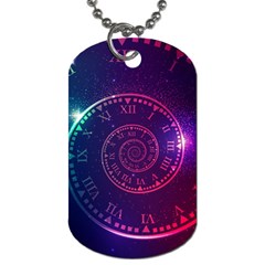 Time Machine Dog Tag (one Side) by Vaneshart