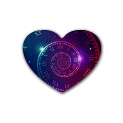 Time Machine Heart Coaster (4 Pack)  by Vaneshart