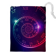 Time Machine Drawstring Pouch (4xl) by Vaneshart