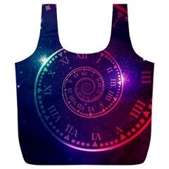 Time Machine Full Print Recycle Bag (xxxl) by Vaneshart