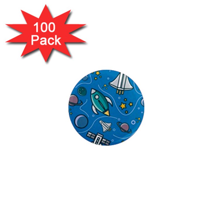 About Space Seamless Pattern 1  Mini Magnets (100 pack) 