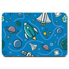 About Space Seamless Pattern Large Doormat  by Vaneshart