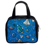 About Space Seamless Pattern Classic Handbag (Two Sides) Front