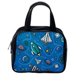 About Space Seamless Pattern Classic Handbag (Two Sides) Back