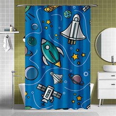 About Space Seamless Pattern Shower Curtain 48  X 72  (small)  by Vaneshart