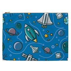 About Space Seamless Pattern Cosmetic Bag (xxl) by Vaneshart