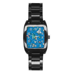 About Space Seamless Pattern Stainless Steel Barrel Watch by Vaneshart