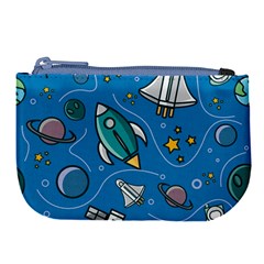 About Space Seamless Pattern Large Coin Purse by Vaneshart