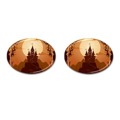 Beautiful Castle Cufflinks (oval) by Vaneshart