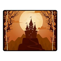 Beautiful Castle Double Sided Fleece Blanket (small)  by Vaneshart