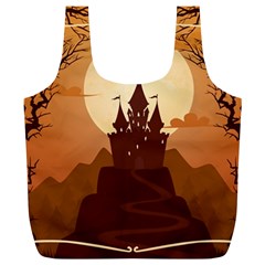 Beautiful Castle Full Print Recycle Bag (xl) by Vaneshart