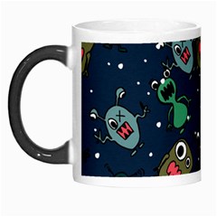 Monster Alien Pattern Seamless Background Morph Mugs by Vaneshart