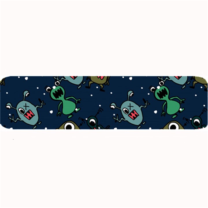 Monster Alien Pattern Seamless Background Large Bar Mats