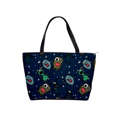 Monster Alien Pattern Seamless Background Classic Shoulder Handbag by Vaneshart