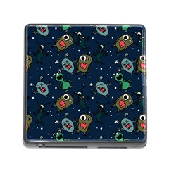 Monster Alien Pattern Seamless Background Memory Card Reader (square 5 Slot) by Vaneshart