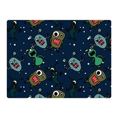 Monster Alien Pattern Seamless Background Double Sided Flano Blanket (mini)  by Vaneshart