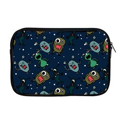 Monster Alien Pattern Seamless Background Apple Macbook Pro 17  Zipper Case