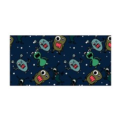 Monster Alien Pattern Seamless Background Yoga Headband by Vaneshart