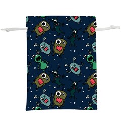 Monster Alien Pattern Seamless Background  Lightweight Drawstring Pouch (xl) by Vaneshart