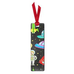 Seamless Pattern With Space Objects Ufo Rockets Aliens Hand Drawn Elements Space Small Book Marks by Vaneshart