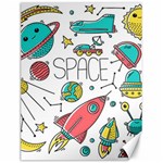 Space Cosmos Seamless Pattern Seamless Pattern Doodle Style Canvas 12  x 16  11.86 x15.41  Canvas - 1