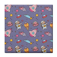 Outer Space Seamless Background Tile Coaster