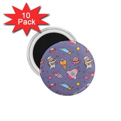 Outer Space Seamless Background 1.75  Magnets (10 pack) 