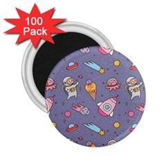 Outer Space Seamless Background 2.25  Magnets (100 pack) 