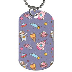 Outer Space Seamless Background Dog Tag (Two Sides)