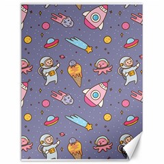 Outer Space Seamless Background Canvas 12  x 16 