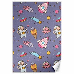 Outer Space Seamless Background Canvas 12  x 18 