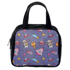 Outer Space Seamless Background Classic Handbag (One Side)