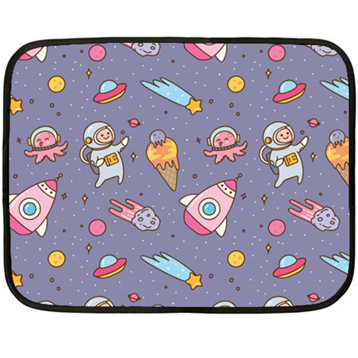 Outer Space Seamless Background Fleece Blanket (Mini)