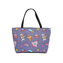 Outer Space Seamless Background Classic Shoulder Handbag